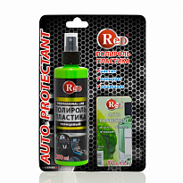  RED R4211 Полироль пластика глянцевый парфюм с губкой Match 250мл в бл. 1шт./12шт.